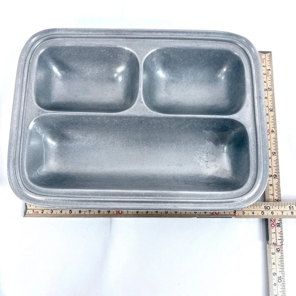 Wilton Columbia Armetale Divided Tray Silver 3 Compartment Serving Dish USA